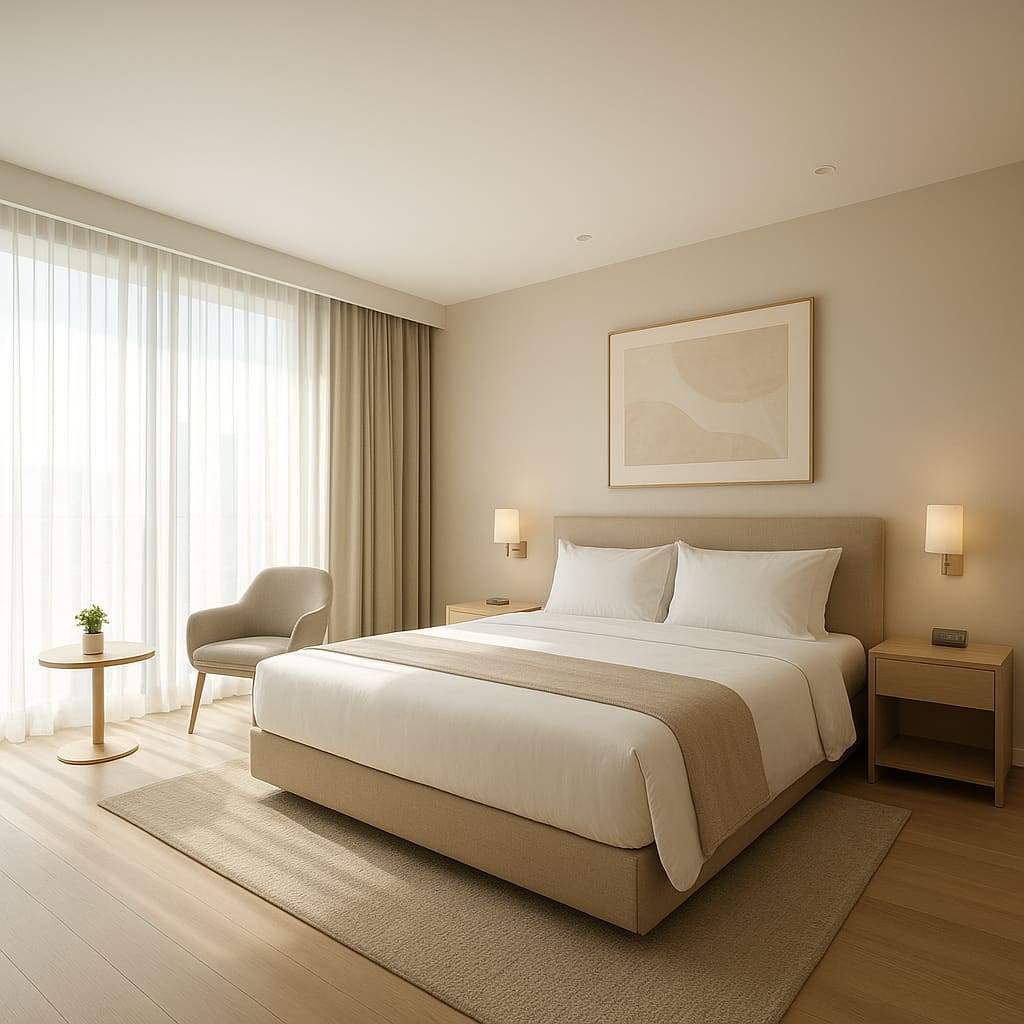 Modernes Hotelzimmer